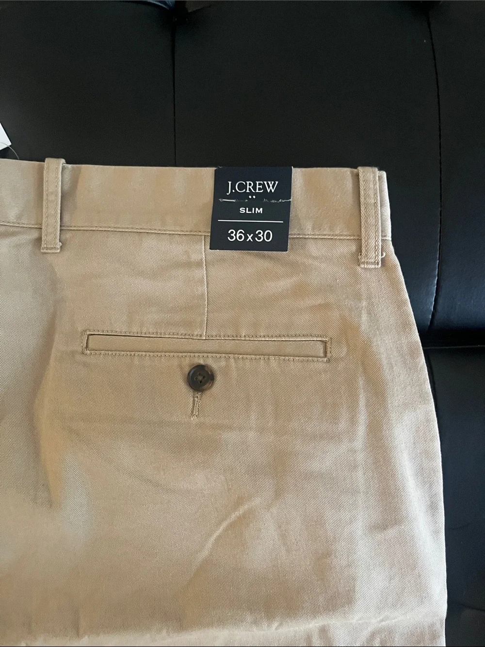 J. Crew Men's Khaki Straight Chinos